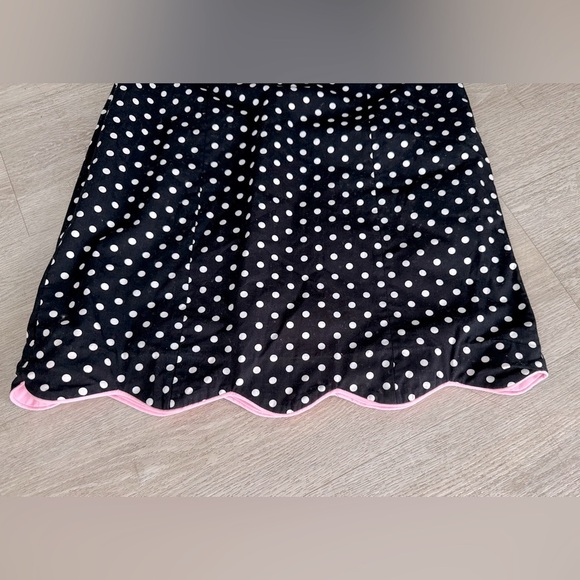 Y2K Strapless Polka Dot Dress w Pink Trim and Scalloped Hem Bottom NWOT - Picture 5 of 10